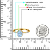 Vintage Style Oval Natural Stone Solitaire Ring