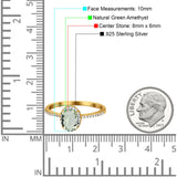 Vintage Style Oval Natural Stone Solitaire Ring