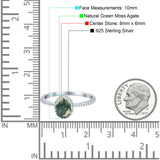 Vintage Style Oval Natural Stone Solitaire Ring