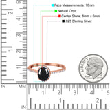 Vintage Style Oval Natural Stone Solitaire Ring