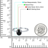 Vintage Style Oval Natural Stone Solitaire Ring