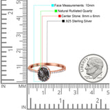 Vintage Style Oval Natural Stone Solitaire Ring