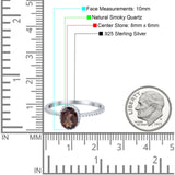 Vintage Style Oval Natural Stone Solitaire Ring