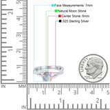 Art Deco Round Natural Stone Twisted Ring