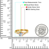 Art Deco Round Natural Stone Twisted Ring