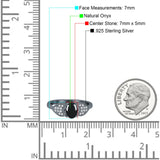 Art Deco Oval Natural Stone Promise Ring