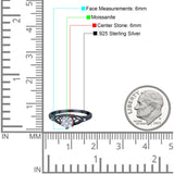 Round Natural Stone Leaf Vintage Style Ring