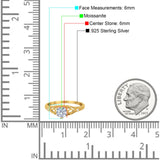 Round Natural Stone Leaf Vintage Style Ring