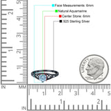 Round Natural Stone Leaf Vintage Style Ring