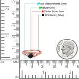 Round Natural Stone Leaf Vintage Style Ring