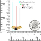 Round Natural Stone Leaf Vintage Style Ring