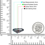 Round Natural Stone Leaf Vintage Style Ring