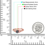 Round Natural Stone Leaf Vintage Style Ring