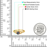 Round Natural Stone Leaf Vintage Style Ring