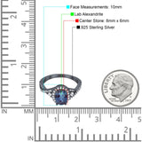 Oval Natural Stone Split Shank Ring