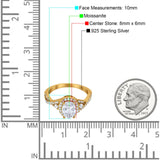 Oval Natural Stone Split Shank Ring