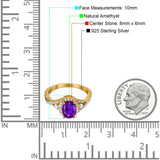 Oval Natural Stone Split Shank Ring