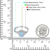 Oval Natural Stone Split Shank Ring