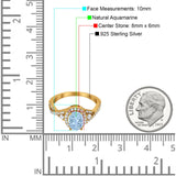 Oval Natural Stone Split Shank Ring