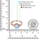 Oval Natural Stone Split Shank Ring