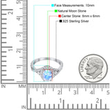 Oval Natural Stone Split Shank Ring