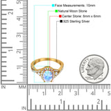 Oval Natural Stone Split Shank Ring