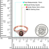 Oval Natural Stone Split Shank Ring