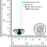 Art Deco Oval Natural Stone Trio Ring