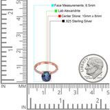 Art Deco Oval Natural Stone Wedding Ring