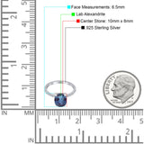 Art Deco Oval Natural Stone Wedding Ring