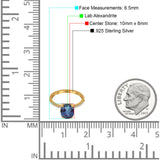 Art Deco Oval Natural Stone Wedding Ring