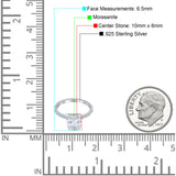 Art Deco Oval Natural Stone Wedding Ring