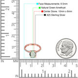 Art Deco Oval Natural Stone Wedding Ring