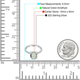 Art Deco Oval Natural Stone Wedding Ring