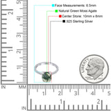 Art Deco Oval Natural Stone Wedding Ring