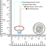 Art Deco Oval Natural Stone Wedding Ring