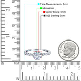 Art Deco Round Natural Stone Wedding Ring