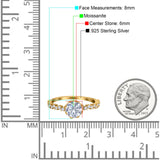 Art Deco Round Natural Stone Wedding Ring