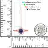 Art Deco Round Natural Stone Halo Ring