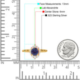 Art Deco Round Natural Stone Halo Ring