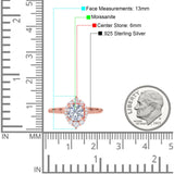 Art Deco Round Natural Stone Halo Ring