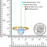 Art Deco Oval Natural Stone Halo Ring