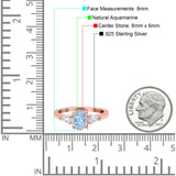 Oval Natural Stone Three Stone Ring