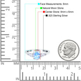 Oval Natural Stone Three Stone Ring