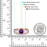 Three Stone Round Vintage Style Ring