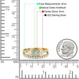 Three Stone Round Vintage Style Ring
