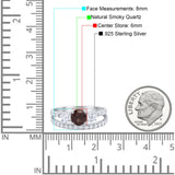 Three Stone Round Vintage Style Ring