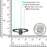 Art Deco Oval Natural Stone Wedding Ring