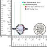 Art Deco Pear Natural Stone Wedding Ring