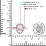 Art Deco Pear Natural Stone Wedding Ring